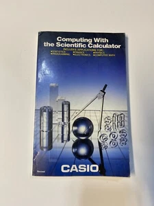 Vintage 1986 Casio Computing with Scientific Calculator 80s Technology Old Book - Picture 1 of 7