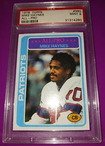 1978 Topps #380 Mike Haynes PSA 9 Mint ASU Sun Devils Patriots Raiders - Picture 1 of 1