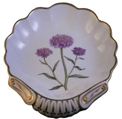 Ancien Tôt 19thC Spode Anglais Porcelaine Botanique Spécimen Dessert Dish - Photo 1/4