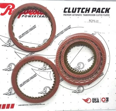 , 4L60E Stage 1 Red Clutches w/ .080" 3-4 frictions (6) Racing Heavy Duty - Image 1 of 4