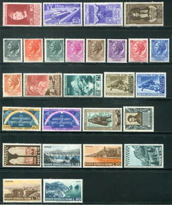 1953 Repubblica annata completa di 27 val. nuovi ** - Imagen 1 de 1