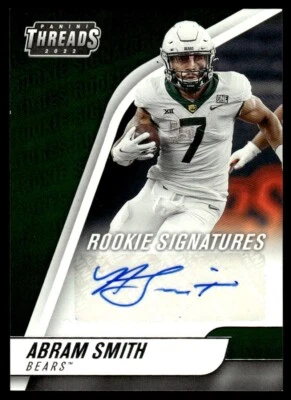 2022 Panini Chronicles Draft Picks Threads Rookie Signatures Abram Smith Auto - Image 1 of 2