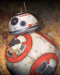 Rolling Astromech Droid BB-8 Star Wars Force Awakens Fine Art Giclée on Canvas