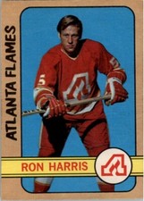 1972-73 O-PEE-CHEE NHL HOCKEY CARD #5 RON HARRIS ATLANTA FLAMES b