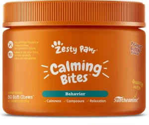 Zesty Paws Hemp Calming Bites Peanut Butter Flavored Soft 50 Chews Expire 03/26 - Picture 1 of 1