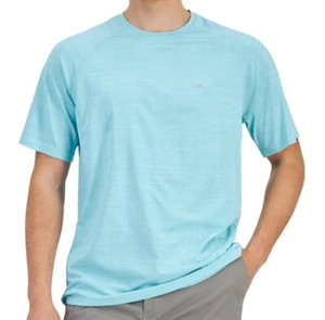 Medium Tommy Bahama Hummingbird Blue North Isle Active Tee Crewneck T-Shirt 44" - Picture 1 of 8