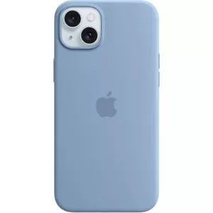 Original Apple iPhone 15 Plus Silikon Case mit MagSafe Winterblau - Bild 1 von 5