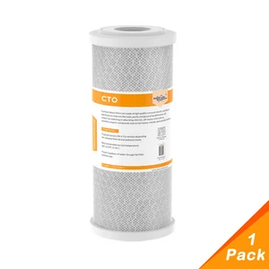 1 Pack 10"x4.5" Whole House CTO Carbon Block Water Filter Replacement Cartridges - Picture 1 of 12
