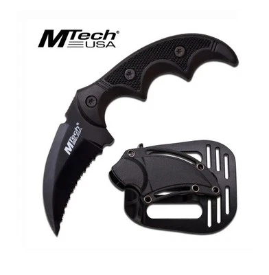 MTech USA Knife, Tactical Karambit - Fixed Curved Blade & Grip With Sheath - Image 1 of 4
