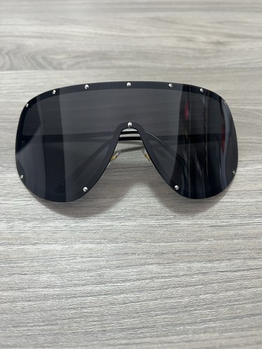 RICK OWENS Occhiali Da Sole Rick Shield Mask Lenti Polarizzate Avantgarde Owens