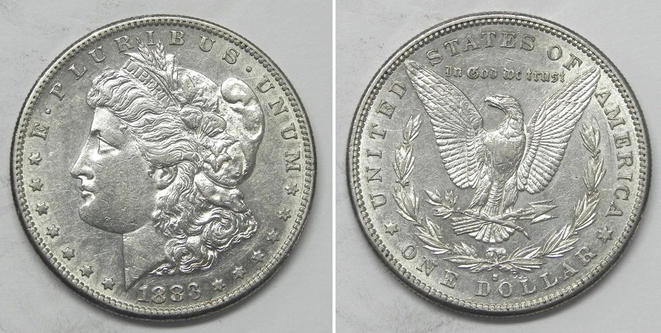 X7090  1883-S Morgan Dollar, AU/BU - Image 1 of 1