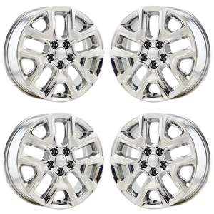 17" Jeep Compass Bright Chrome wheels rims Factory OEM set 9187 EXCHANGE - Picture 1 of 8