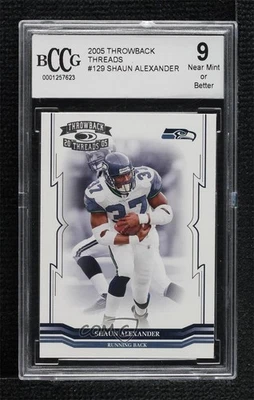 2005 Donruss Throwback Threads Shaun Alexander #129 BCCG 9 - Image 1 of 3