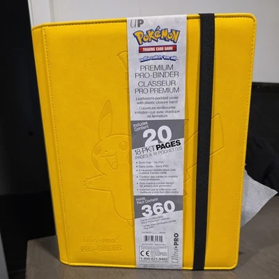 Ultra Pro Pikachu 9 bolsillos Premium PRO-Binder para Pokmon Amarillo, Pequeño Foto 1 de 3