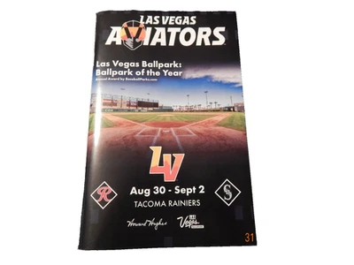 LAS VEGAS AVIATORS MILB AAA OAKLAND ATHLETICS BASEBALL PROGRAM AUG 30 - SEPT 2 - Image 1 of 4