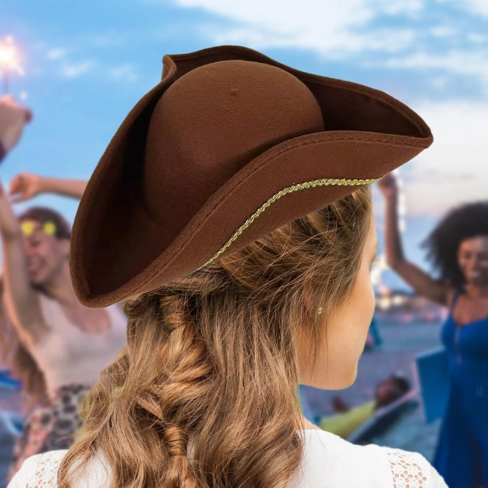 Pirate Hat Headdress Headpiece for Adults, Men and Women for Role Playing Show - Image 1 of 1