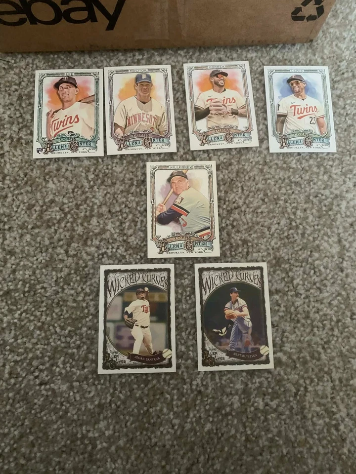 Lote (7) Allen & Ginter Minnesota Twins 2025 + 1 impresión corta/2 insertos Foto 1 de 1