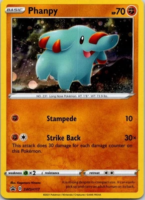 Black Star Promo Phanpy SWSH117 Promo SWSH: Sword & Shield Promo Cards - Image 1 of 2