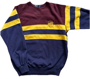 Vintage Ralph Lauren Sweatshirt Mens Large Scribble Crest Crewneck Sweater Logo - Picture 1 of 5