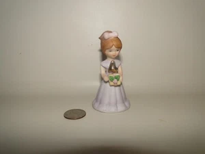 Estatuilla Vintage Enesco Growing Up Girl Cabello Marrón - Años 4 - Imagen 1 de 6