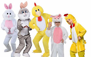 Easter Bunny Adults Childrens Fancy Dress Costume Rabbit Chick Chicken Kids