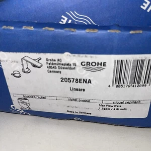 Grohe 20578ENA Lineare 8 Zoll breite 2-Griff Badarmatur Nickel gebürstet lesen - Bild 1 von 10