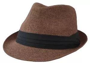 Fedora de Paja 60cm XL Marrón - Imagen 1 de 1