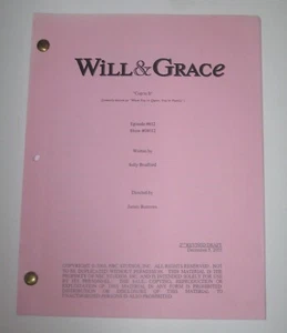 WILL & GRACE ORIGINAL SCRIPT FOR "COP TO IT" 2nd REVISED DRAFT SEASON 8 2005 - Bild 1 von 6