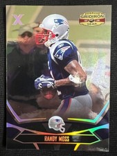 RANDY MOSS Patriots 2008 Donruss Gridiron Gear Gold X's HOF #064/100
