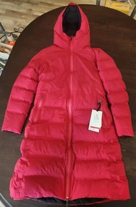 NWT Lululemon Sleet Street 600 Down Fill Waterproof Long Jacket Dark Red DKRD 12 - Picture 1 of 8