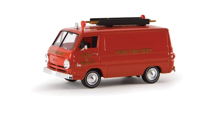 HO Scale NEW Brekina 1964 Dodge A 100 Vista Fire Department # 6 Cargo Van NEW  - Image 1 of 1