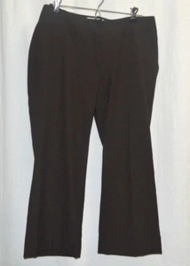 Michael Kors Women's Dark Brown Capri Cuff Bottom Stretch Dress Slacks Sz 8 EUC - Picture 1 of 2