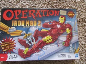 Iron Man 2 Operation Board Game 2010 Silly Skill Hasbro 2010 -  Works! - Picture 1 of 3