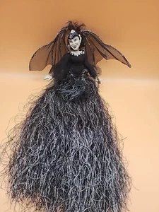 Katherine's Collection Retired Long Beaded Black Tassel Girl Bat 18” Long Read! - Picture 1 of 12