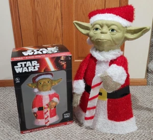 STAR WARS Yoda 28" Disney Holiday Lighted Indoor/Outdoor Decor Kurt Adler NEW - Picture 1 of 10