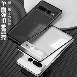 For Google Pixel 7 Pro Luxury Hybrid Metal Bumper Magnetic Back Glass Cover Case - Picture 1 of 16