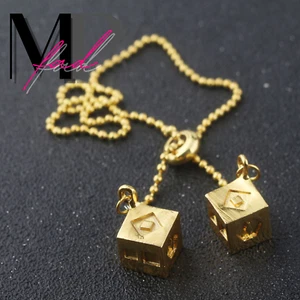 Star Wars Necklace Fashion Jewelry Han Solo Lucky Dice Gold Chain Movie Cosplay - Picture 1 of 10