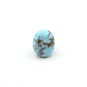 10.8ct Natural Turquoise Oval Cabochon From Maikain Kazakhstan - Picture 1 of 4