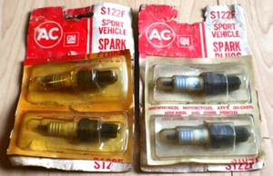 ac gm s122f spark plug 4 plugs included vintage - Picture 1 of 11