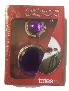 Crystal Mirror and Handbag Caddy Set.( Purple Color) Totes For Her (Itm003)  - Picture 1 of 2
