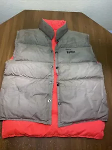 Vintage Treflan Elanco Nylon Vest Reversible Goose Down USA Mens M - Picture 1 of 9