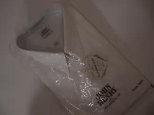 Mens Vintage John Henry Long Sleeve White Dress Shirt Neck 17 / Sleeve 32-33 - Picture 1 of 10