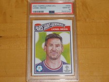 2021-22 Topps Living UEFA Champions League #400 Lionel Messi PSA 10 GEM MINT