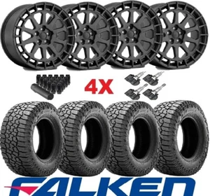 FITS TOYOTA RAV4 OFF ROAD BLACK WHEEL ALL TERRAIN TIRE FALKEN PACKAGE SET RHINO - Picture 1 of 17