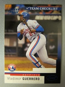 *075/100* 2004 pruebas de prensa de hojas azul paralelos #295 Vladimir Guerrero TC - Imagen 1 de 2