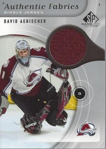2005-06 SP Game Used Authentic Fabrics #AFAE David Aebischer Jersey - NM-MT