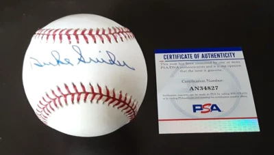 Duke Snider Signed Auto Autograph Rawlings Baseball PSA AN34827- Nice!! - Image 1 of 4