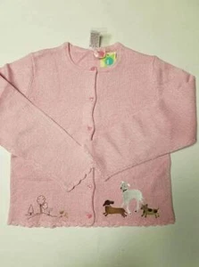 NWT girls size 7 xxl Gymboree THE PUPPY LOVE pink sweater 2003 vtg RARE htf dogs - Picture 1 of 4