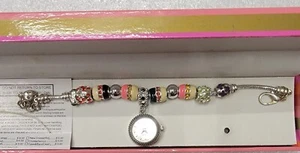 Figaro Couture Watch Bracelet, silver,pink,brown,black. In Box ,never worn. - Picture 1 of 8