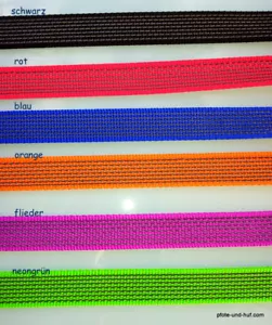 Gummierte Leine Hundeleine Fährtenleine Schleppleine AntiSlip 35cm -25m 6 Farben - Bild 1 von 20